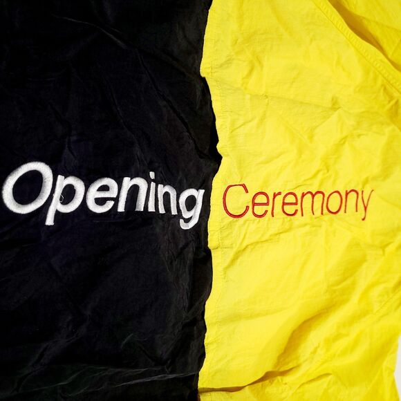 Opening Ceremony Colorblock Crinkle Nylon Storm Varsity Jacket $420 MSRP NWOT - Picture 10 of 11